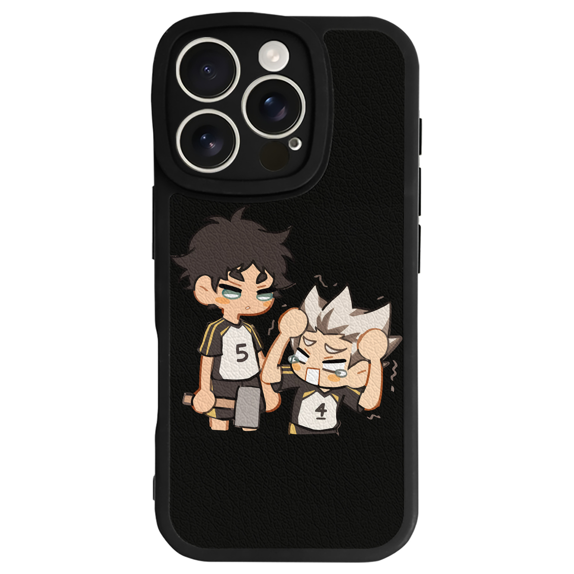 （画像用） ハイキュー!! Haikyu!! 【iPhone 16シリーズ対応】シリコンスマホケース（レザー調） 材質：シリコン